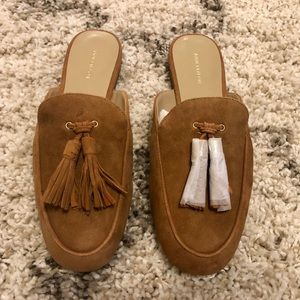 Alesia Suede Tassel Loafer Slides